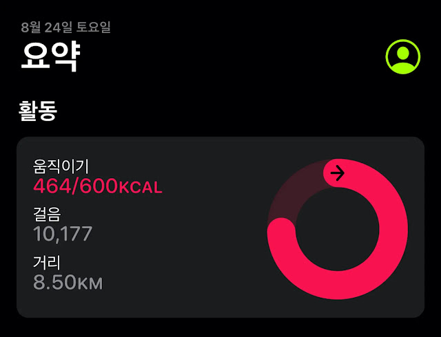 운동량-10100보-464칼로리